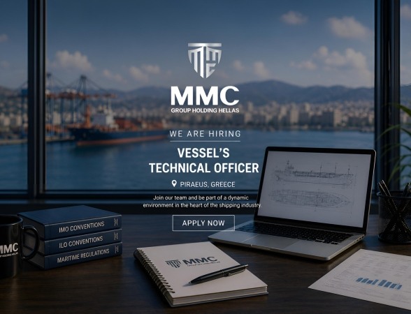 MMC GROUP Expands Team: Hiring a Vessel’s Technical Officer – Piraeus, Greece